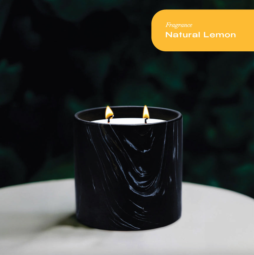 BLACK MARQUINA CANDLE | VEGAN COCONUT WAX | 17 OZ