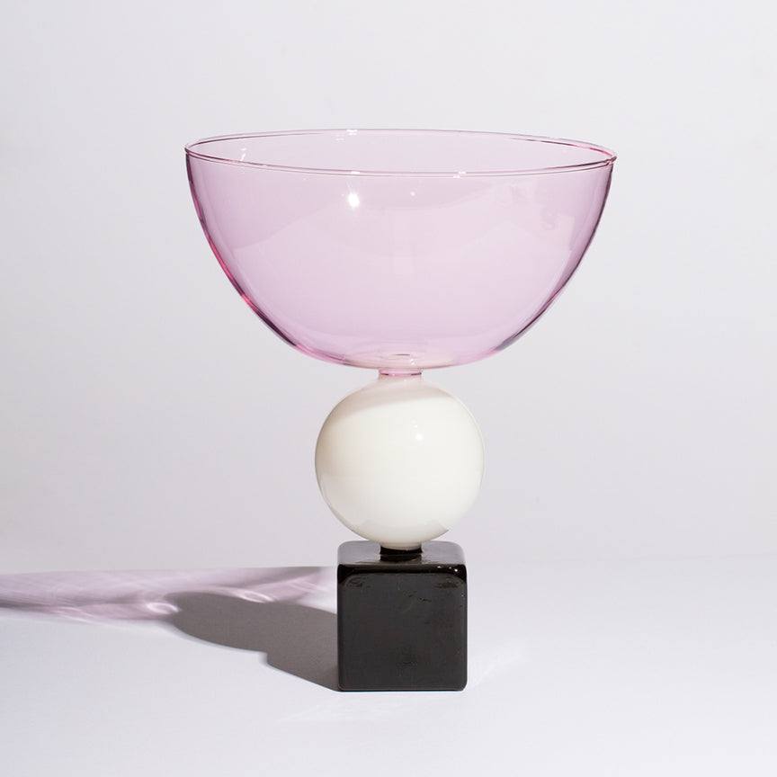 GLASS GEO BOWL