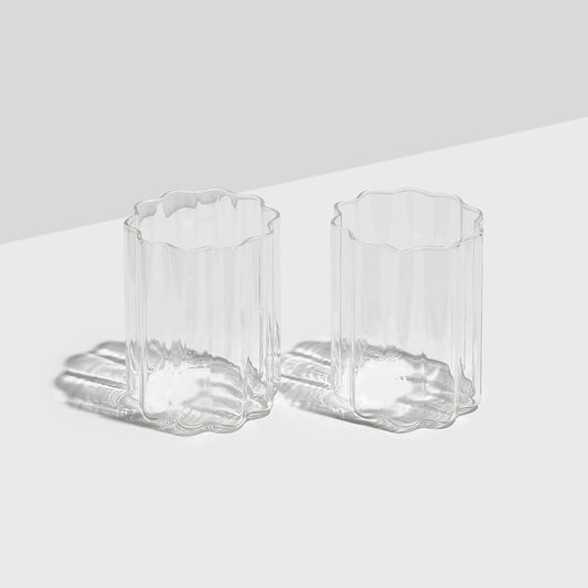 WAVE GLASSES | SET OF TWO
