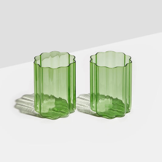 WAVE GLASSES | SET OF TWO
