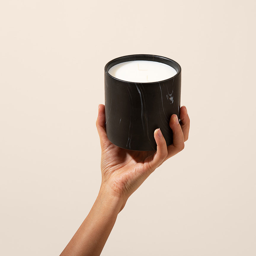 BLACK MARQUINA CANDLE | VEGAN COCONUT WAX | 17 OZ