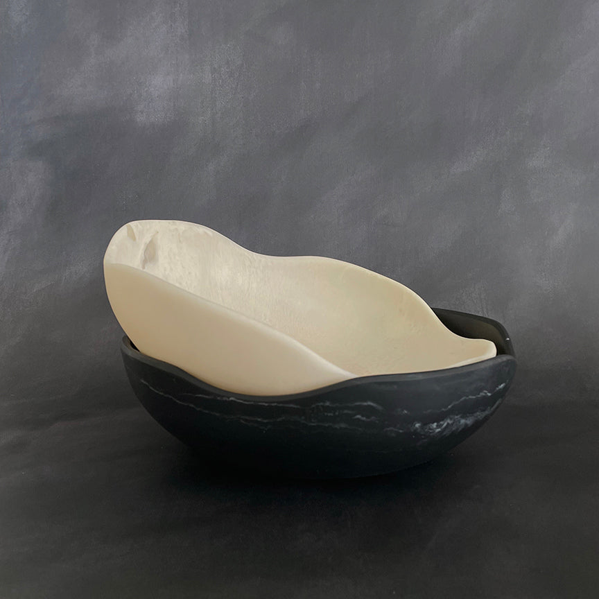 FLOW RESIN SALAD BOWL | SMALL