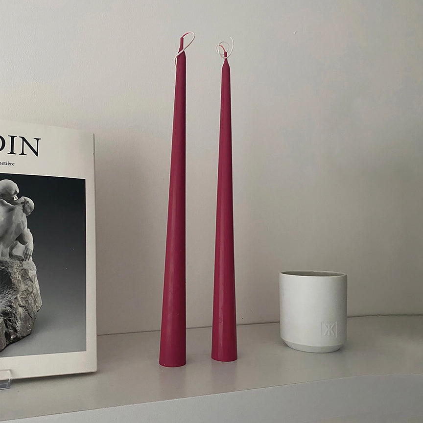 VEGAN TALL TAPERED CANDLESTICKS | SET OF TWO