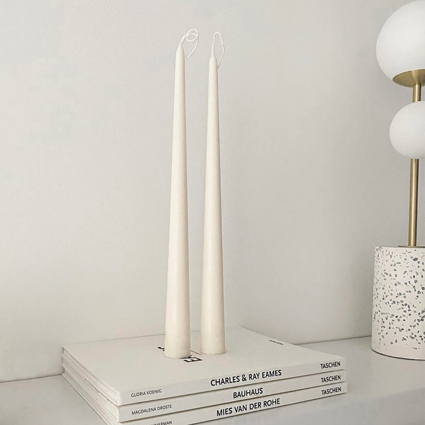 VEGAN TALL TAPERED CANDLESTICKS | SET OF TWO