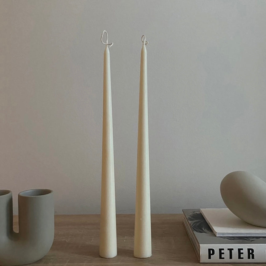 VEGAN TALL TAPERED CANDLESTICKS | SET OF TWO