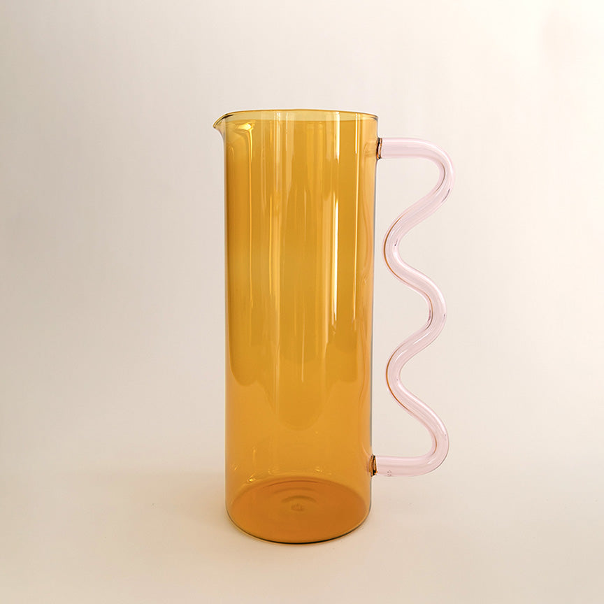 WAVE GLASS PITCHER