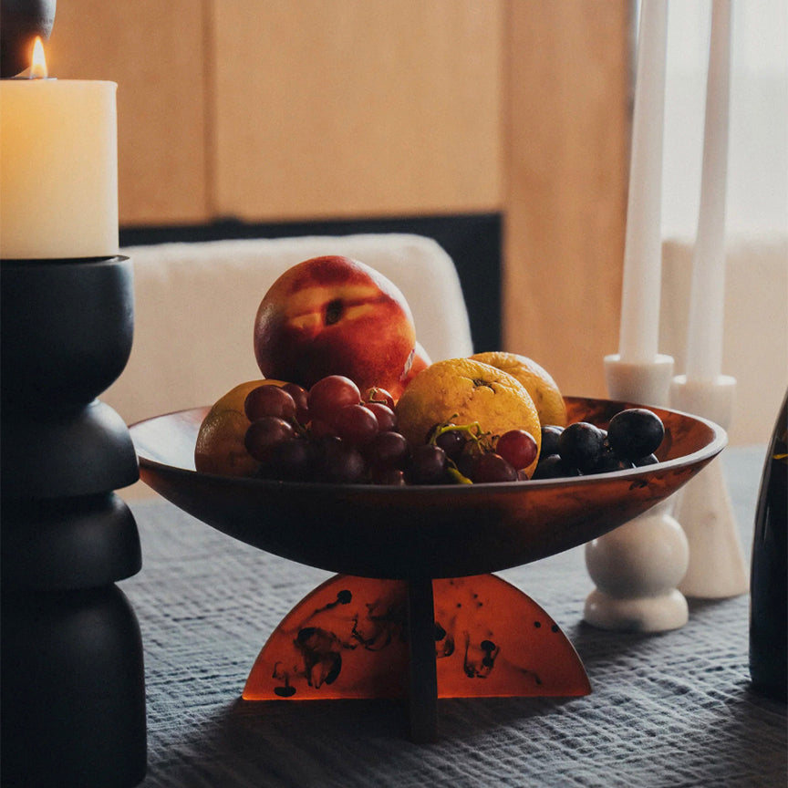 FLOW RESIN FRUIT BOWL